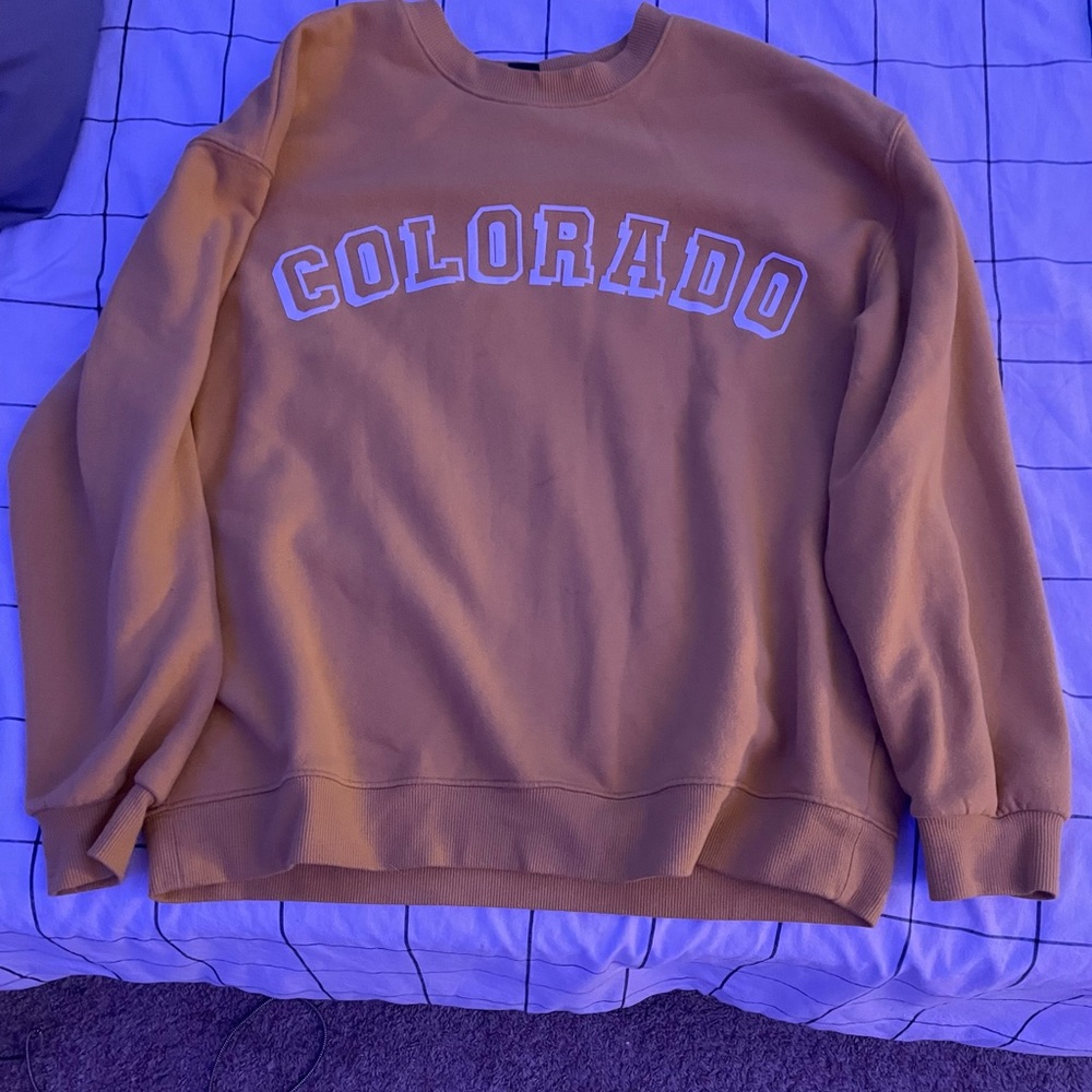Yellow sweatshirt